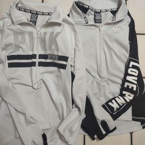 Vs pink bundle half zipped activewear